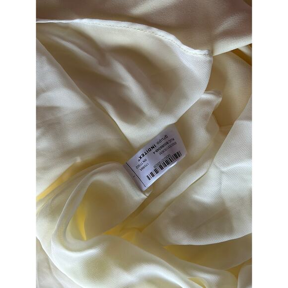 ZARA Satin Slip Dress Cream Ivory Maxi Tie Strap Elegant EU Style Size M - Picture 8 of 9